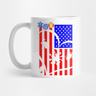 Distressed American Flag Mug